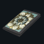 Ornate Blommigt Medallion on Light Blue Background<br><div class="desc">En ljusblå bakgrund fungerar som accent på den här ornerade blommigtens medalonmålning av Vision Studio. Lagrar av löv mångdubblar blommans skönhet och ge den mycket livskraftig. Köp den idag och låt den blomma in i ditt hem!</div>