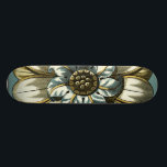 Ornate Blommigt Medallion on Light Blue Background Mini Skateboard Bräda 18,5 Cm<br><div class="desc">En ljusblå bakgrund fungerar som accent på den här ornerade blommigtens medalonmålning av Vision Studio. Lagrar av löv mångdubblar blommans skönhet och ge den mycket livskraftig. Köp den idag och låt den blomma in i ditt hem!</div>