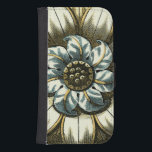 Ornate Blommigt Medallion on Light Blue Background Plånboksfodral För Samsung Galaxy S4<br><div class="desc">En ljusblå bakgrund fungerar som accent på den här ornerade blommigtens medalonmålning av Vision Studio. Lagrar av löv mångdubblar blommans skönhet och ge den mycket livskraftig. Köp den idag och låt den blomma in i ditt hem!</div>