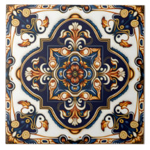 Ornate Botanical Spain Mediterranean Mönster