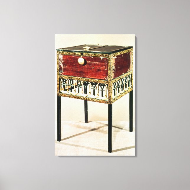 Ornate cabinet från Tutankhamun Canvastryck (Framsida)