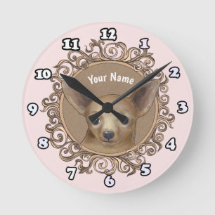 Ornate Chihuahua klocka
