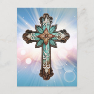 Ornate Christian Kor Helg Vykort