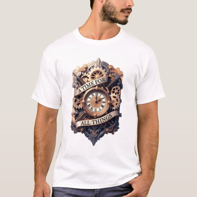 Ornate Clockwork T-Shirt, Premium Gear T Shirt (Framsida)
