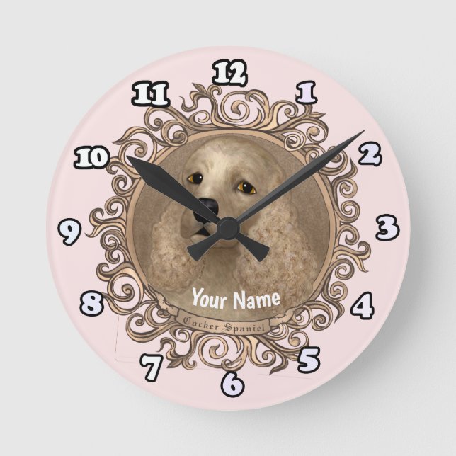 Ornate Cocker Spansk klocka (Framsida)
