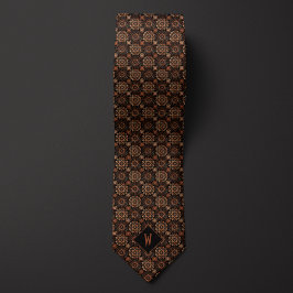 Ornate Copper Mandala Monogram Slips