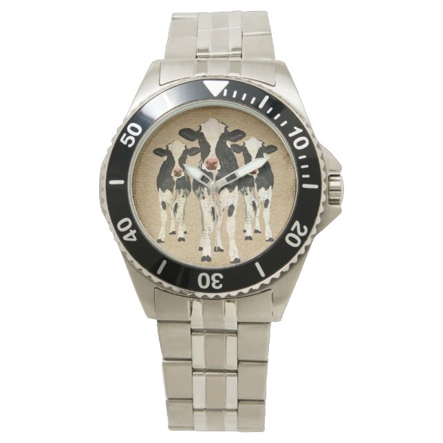 Ornate Cows Watch Armbandsur (Framsida)
