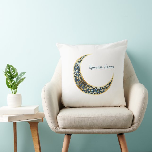 Ornate Crescent Moon Ramadan Pillow Kudde (Stol)