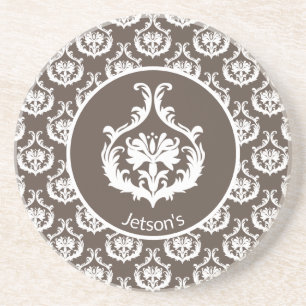 Ornate Damask Patterned Underlägg