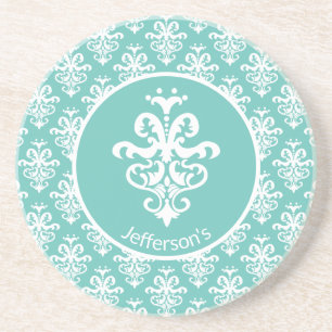 Ornate Damask Patterned Underlägg