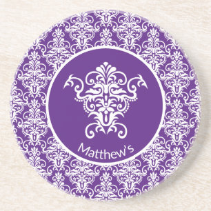 Ornate Damask Patterned Underlägg