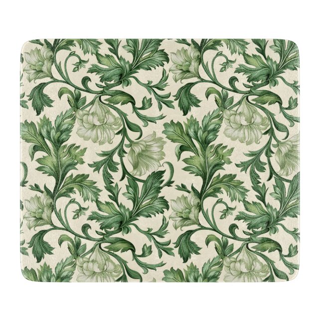 Ornate dark green acanthus leaves pattern (Framsidan)