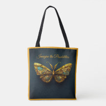 Ornate Decorative Guld Teal Grönt Butterfly