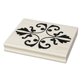 Ornate Dekoration Rubber Art Frimärke Stämpel