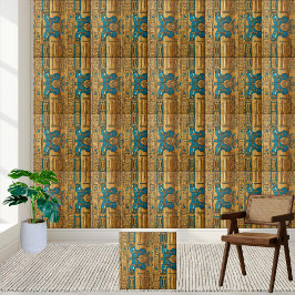 Ornate Egyptian Decorative Mönster Tile Kakelplatta