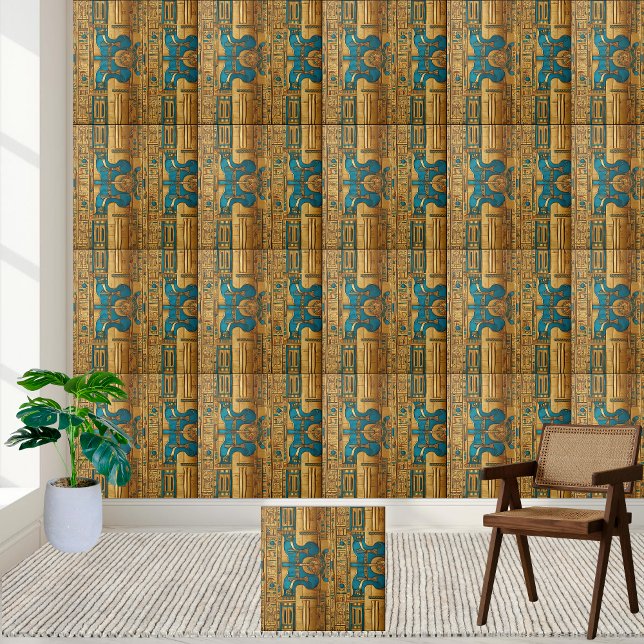 Ornate Egyptian Decorative Mönster Tile Kakelplatta (Ornate Egyptian Decorative Pattern Tile)