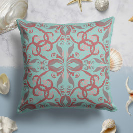 Ornate Elegance i Mint Aqua Kudde