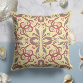 Ornate Elegance in Butterglass Gult Kudde