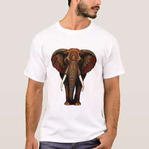 Ornate Elephant Art T Shirt