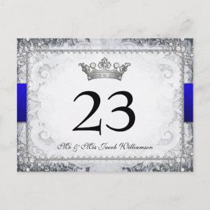 Ornate Fairytale Bröllop Bordsnummer Cards
