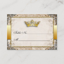 Ornate Fairytale Bröllop Bordsnummer Cards Placeringskort