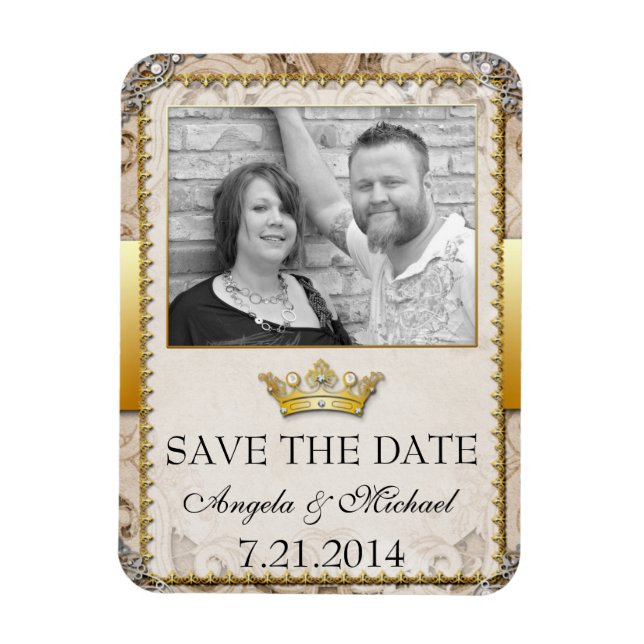 Ornate Fairytale Storybook Photo Magnet (Vertikal)