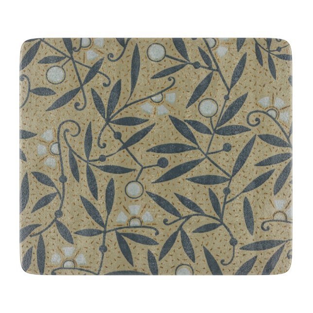 Ornate floral pattern with dark blue vines  (Framsidan)