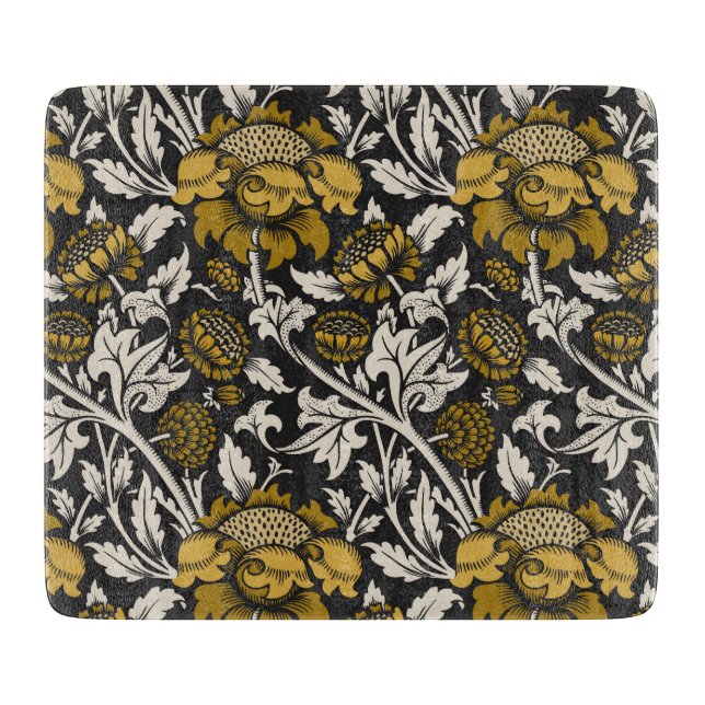 Ornate floral pattern with large gold flowers  (Framsidan)