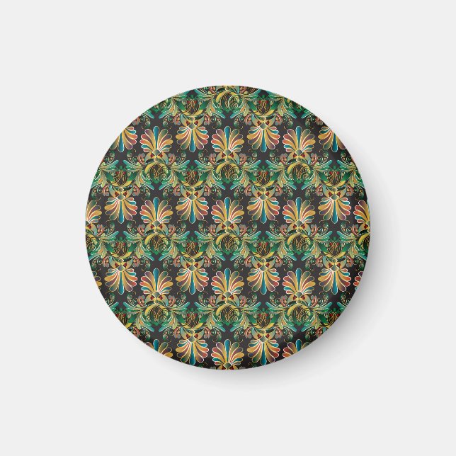 Ornate Flower Luxury Tapet Magnet (Framsidan)