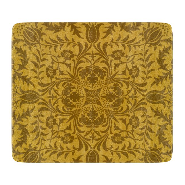 Ornate gold floral pattern with symmetrical (Framsidan)
