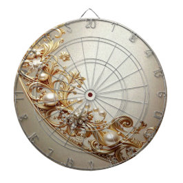 Ornate Gold Flourish Dartboard Darttavla