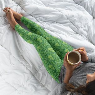 Ornate Grönt Grinch Mönster Leggings