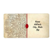 Ornate Guld Adressetiketter