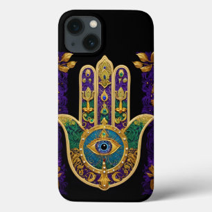 Ornate Guld Tredje Öga Hamsa