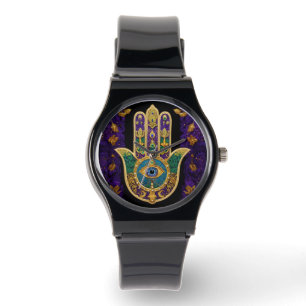 Ornate Guld Tredje Öga Hamsa Armbandsur