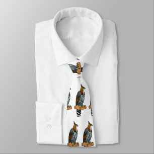 Ornate hawk eagle-tecknad illustration slips