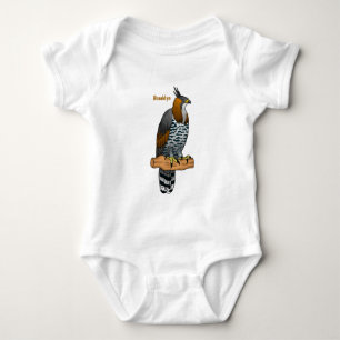 Ornate hawk eagle-tecknad illustration t shirt