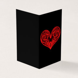 Ornate Heart Platonic Valentine Notecard 25pk Kort