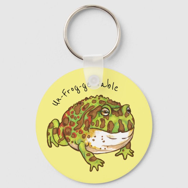 Ornate Horned Frog, un-Frog-gettable Nyckelring (Framsida)