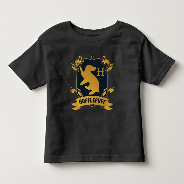 Ornate HUFFLEPUFF™ House-Vapensköld T Shirt (Framsida)