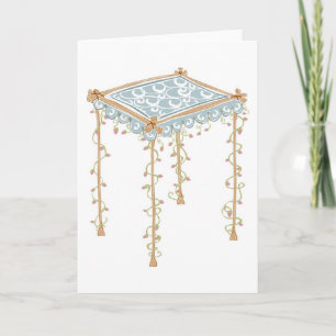 Ornate Jewish Bröllop Canopy Kort
