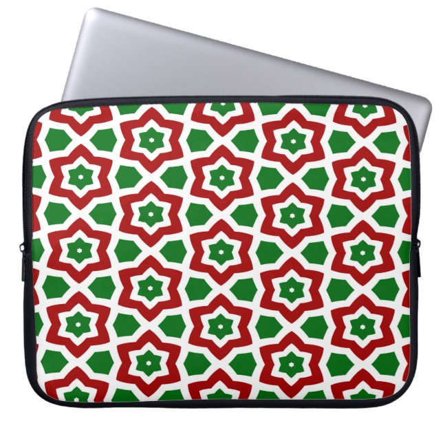 Ornate jul Mönster Laptop Fodral (Framsidan)