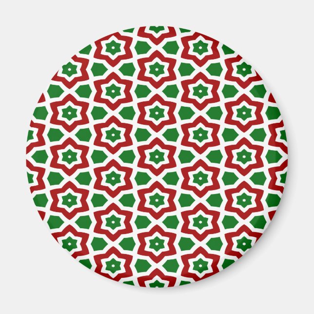 Ornate jul Mönster Magnet (Framsidan)