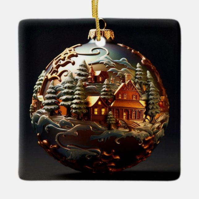 Ornate jul Ornament (Framsida)