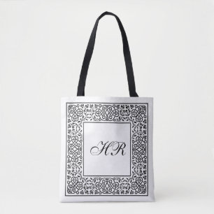 Ornate Knotwork Monogram Tygkasse