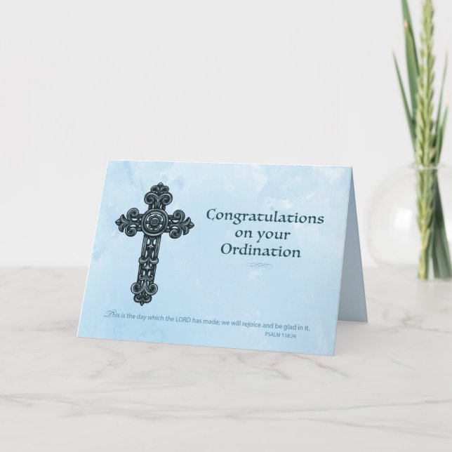 Ornate Kor Blue Grattiss Kort (Framsida)