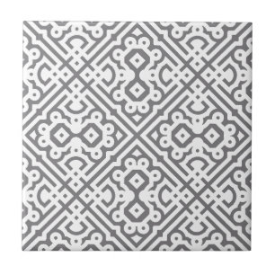 Ornate Labyrinter i Grått Kakelplatta