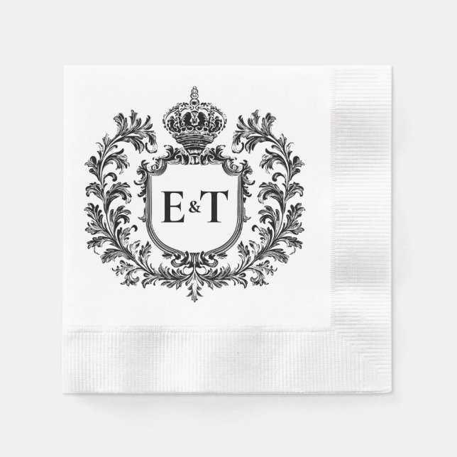 Ornate Laurel & Filigree Pappersservett (Framsidan)
