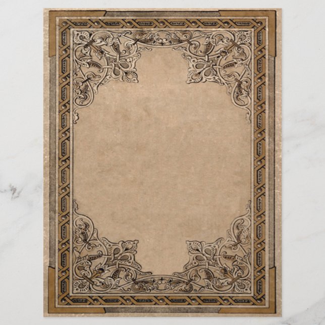 Ornate Letterhead för Bok i Shadows (Framsida)