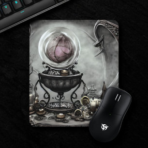 Ornate Lila Crystal Boll och Witchcraft-artiklar Musmatta